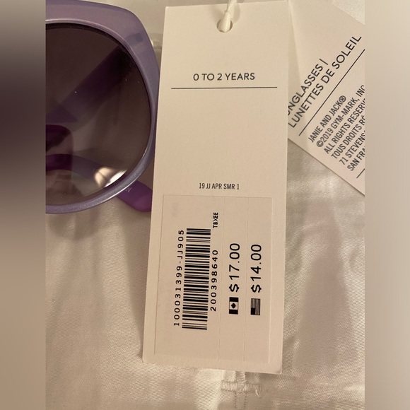 NWT - Jamie and Jack Infant Sunglasses - Picture 2 of 3